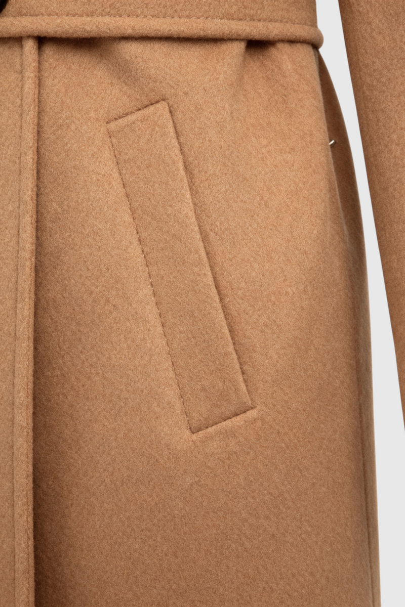 Beatrice Mid-Length Coat in Brown, view 6